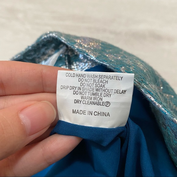 We Are Kindred Metallic Green Silver Shorts 2 - Picture 5 of 7